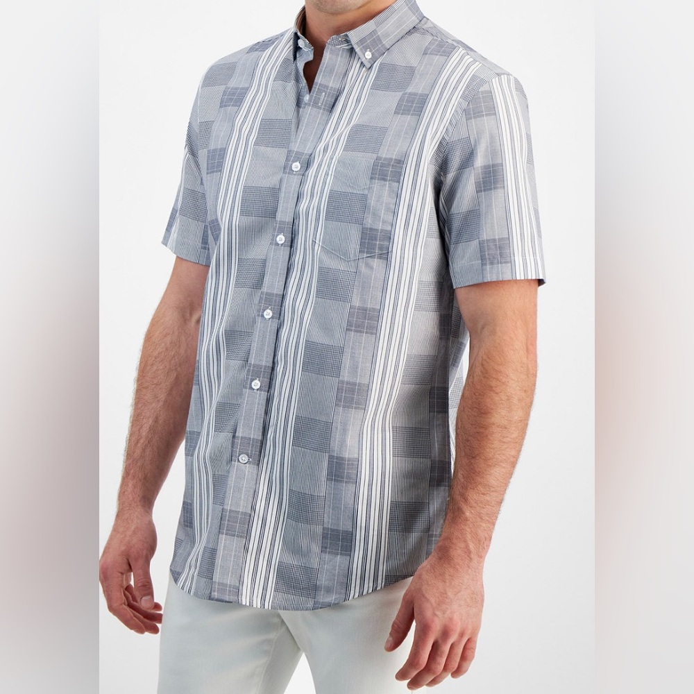 Club room short sleeve button down shirt.